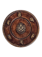 Conch Mantra Wall Hanging: Brass Copper / 8
