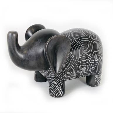 Graphic Gray Elephant - Soapstone: 7