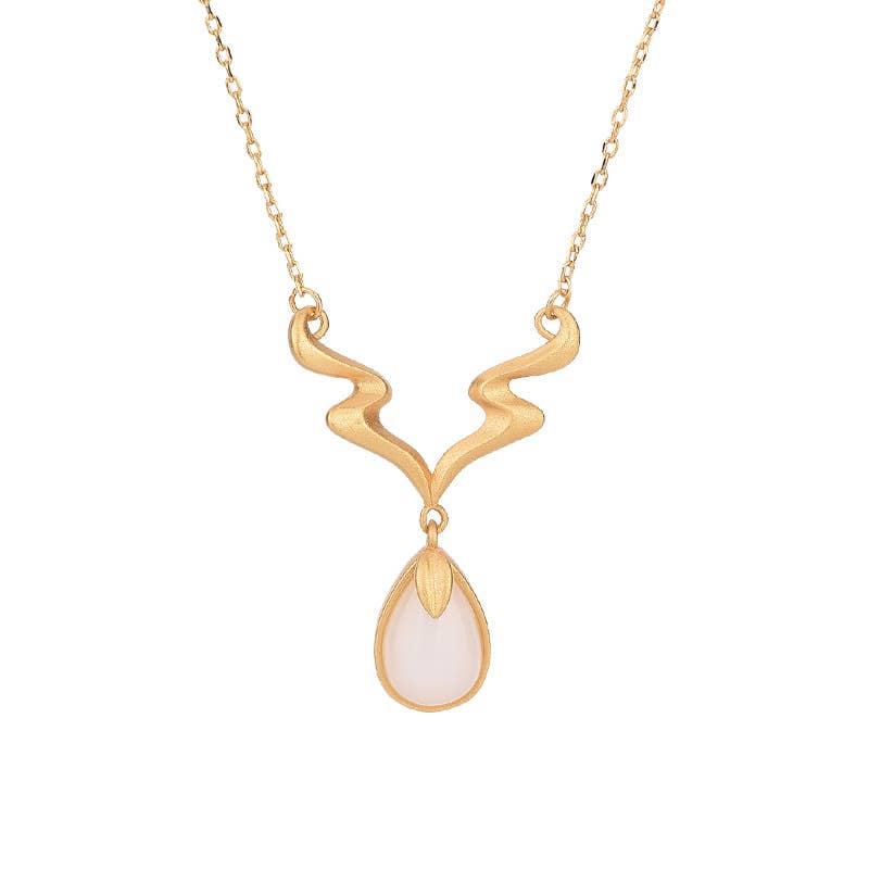 Reindeer Jade Necklace