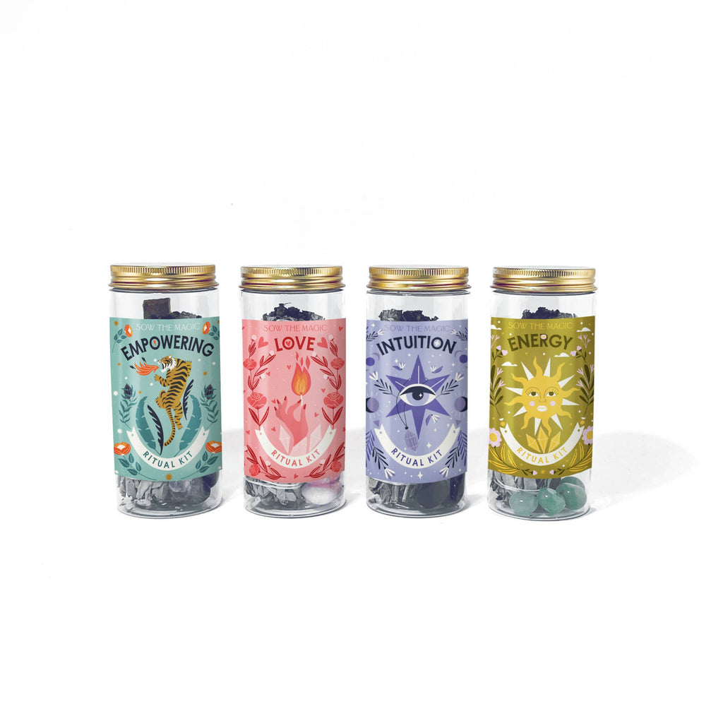 Intuition Ritual Kit with Amethyst, Palo Santo + Sage
