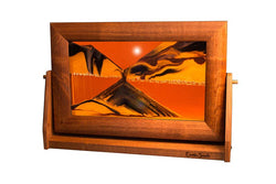 Alder Wood (Traditional) Moving Sand Art Pictures: Volcanic Clear / Small