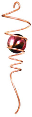 Crystal Spiral Tail Wind Spinner - Copper / Gazing