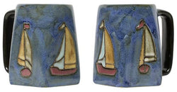 Mara Stoneware Sail Boat Square Mug