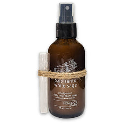 Smudge Spray & Crystal Set: Palo Santo + Sage