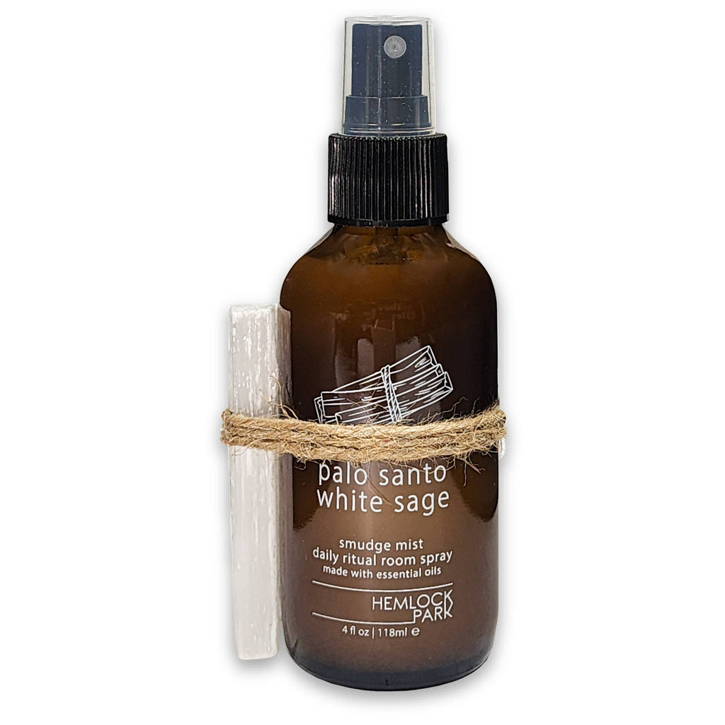 Smudge Spray & Crystal Set: White Sage