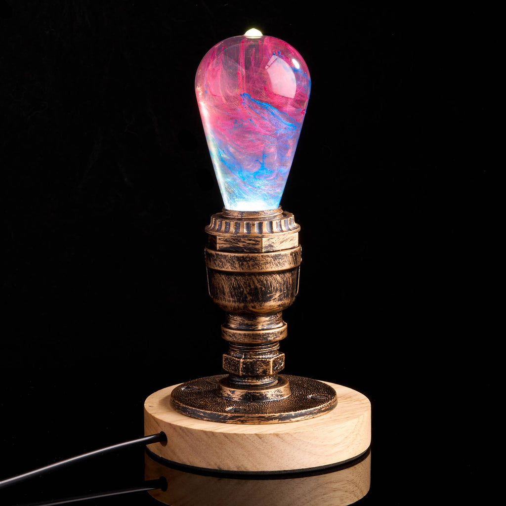 EP LIGHT Handmade Elsa Led Light Bulb Novelty Gifts: Wooden Base Only