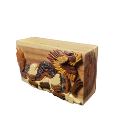 Mother of Pearl Dragon - Hand Carved Keepsake Gift Box