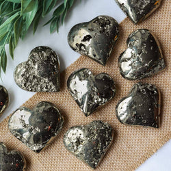 Natural Pyrite Heart (Medium)