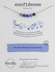 Sodalite Intention Necklace for Confidence
