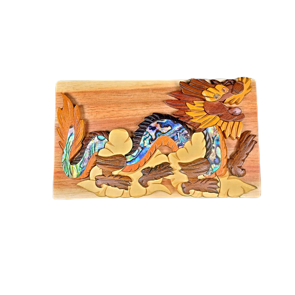 Mother of Pearl Dragon - Hand Carved Keepsake Gift Box