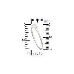 Tiny Heart Ring: Sterling Silver / 6