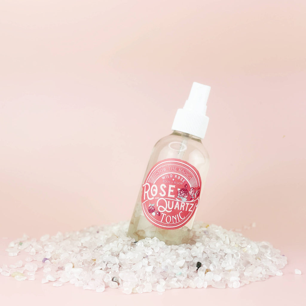 Gem Infused Rose Quartz Body + Room Tonic