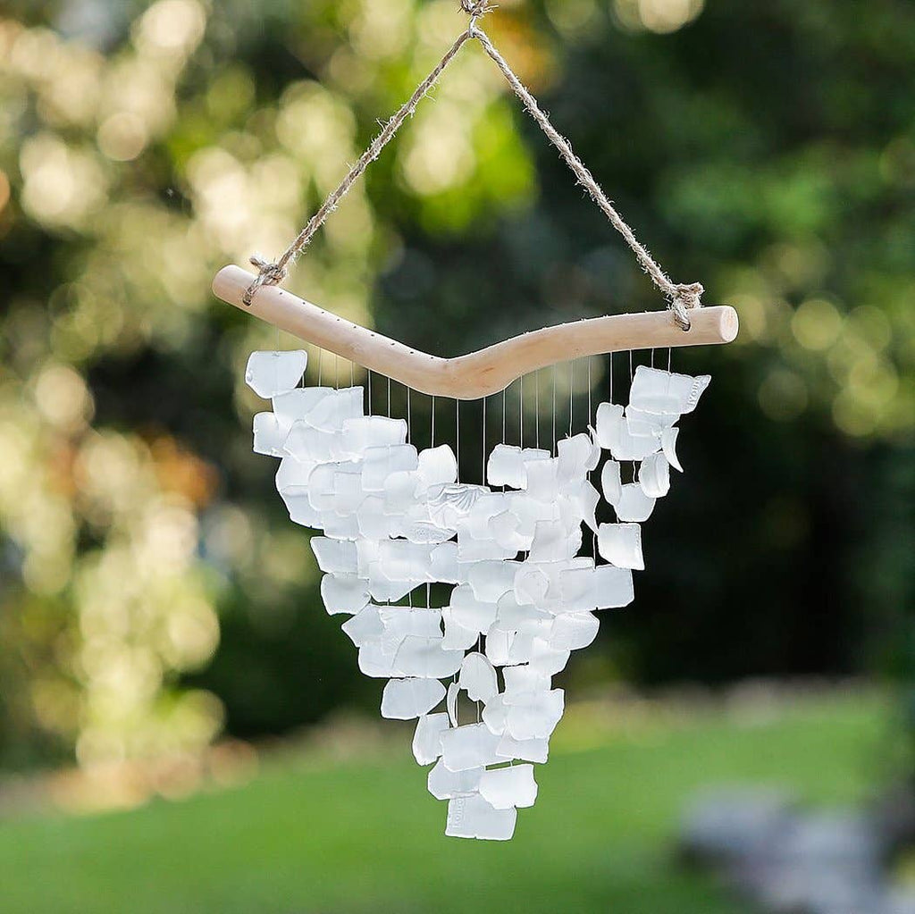 Raindrop Butterfly Mobiles - White Recycled Bottles: Large 22