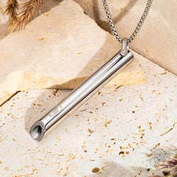 BREATHE. and Cycle Breaker - Mindfulness Breathing Necklaces: Silver CYCLE BREAKER