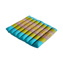 Zafuko Rollable Yoga & Meditation Cushion: Teal/Turquoise / Medium
