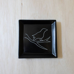 Square Animal Dish: Loving Cat Square Dish