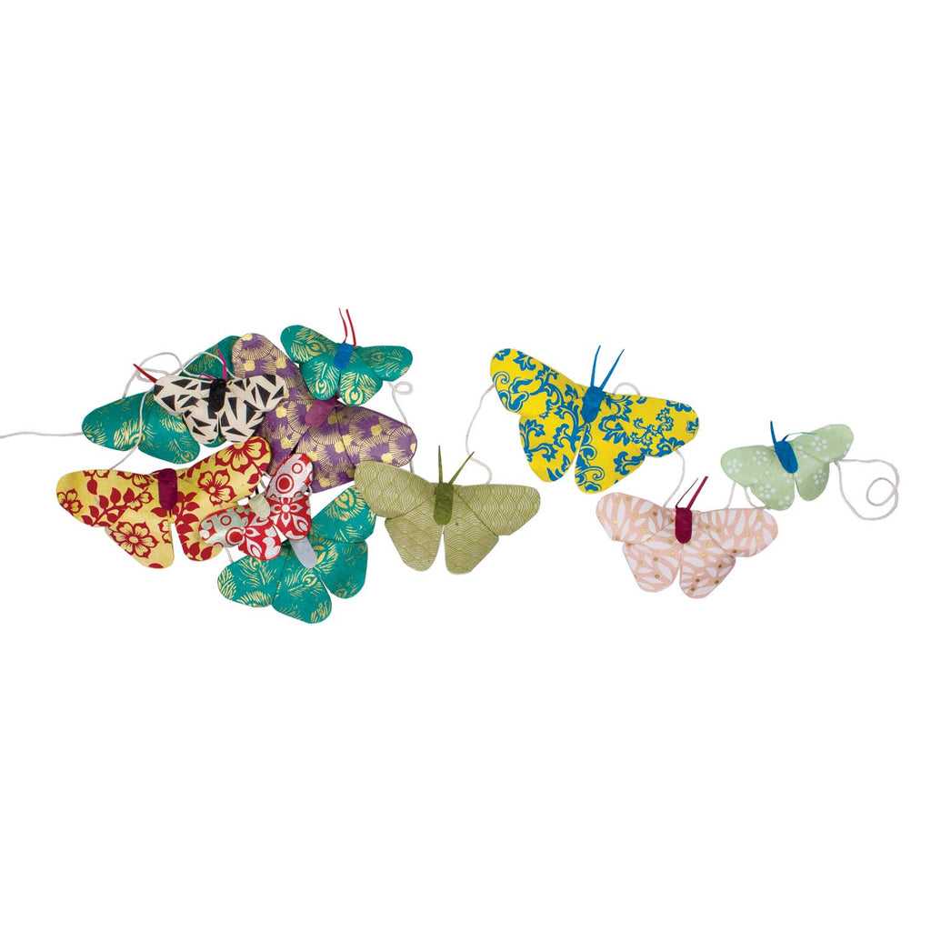 Origami Butterfly Eco-Paper Garland