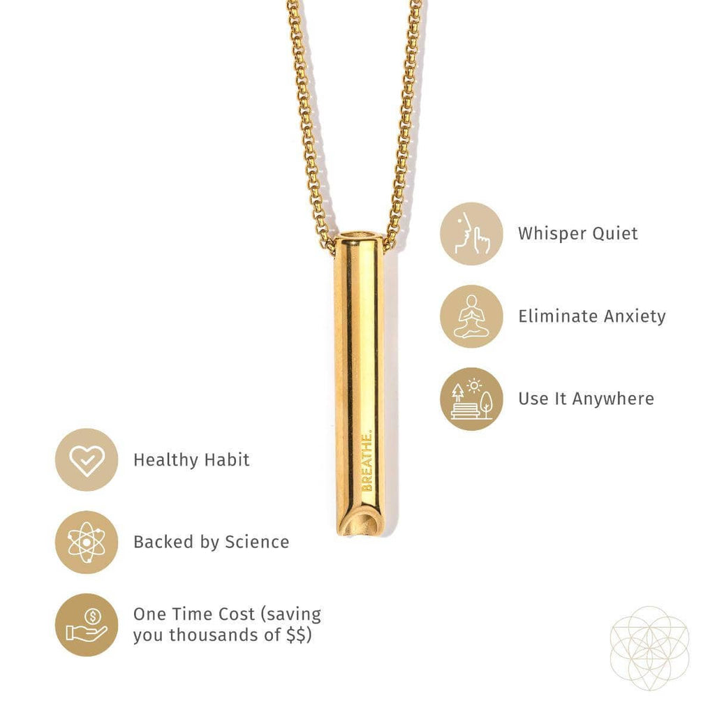 BREATHE. and Cycle Breaker - Mindfulness Breathing Necklaces: Silver CYCLE BREAKER