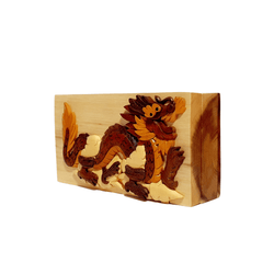 Dragon - Hand Carved Keepsake Gift Box