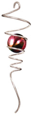 Crystal Spiral Tail Wind Spinner - Silver / Gazing