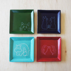 Square Animal Dish: Giraffe Square Dish
