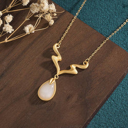 Reindeer Jade Necklace