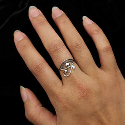 Sterling Silver Eye of Horus Ring: 6