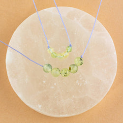 Prehnite Big Wishes Necklace for Protection