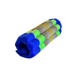 Zafuko Rollable Yoga & Meditation Cushion: Teal/Turquoise / Large