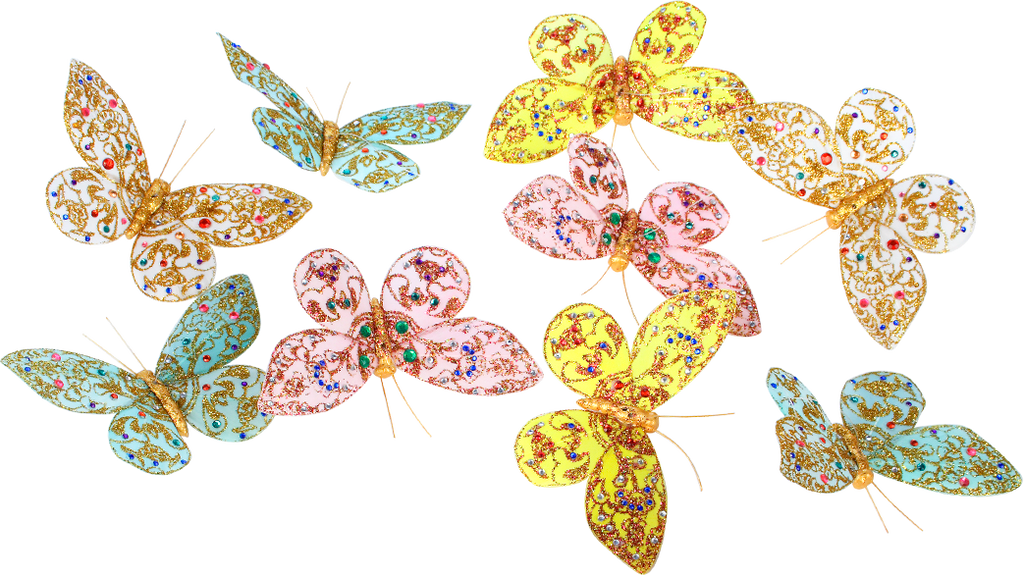 Butterfly Garland Multi Jeweled - THH03