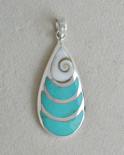 Oval Pendant with Shiva's Eye Top