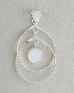 Wide Double Open Oval Pendant