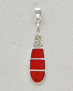 Thin Oval Etched Pendants