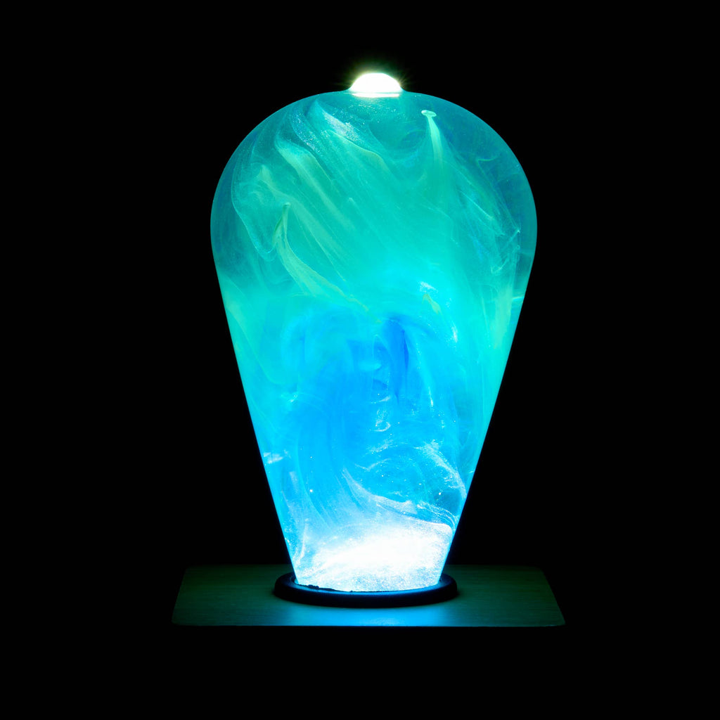 EP LIGHT Handmade Ocean Led Light Bulb Spring Style: Wooden Base Only