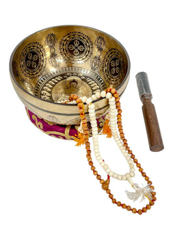 Therapy Singing Bowl Buddha Symbols Engraved
: 8