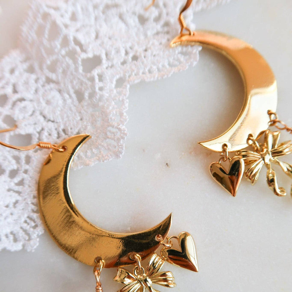 Curious Wanderer Moon Earrings