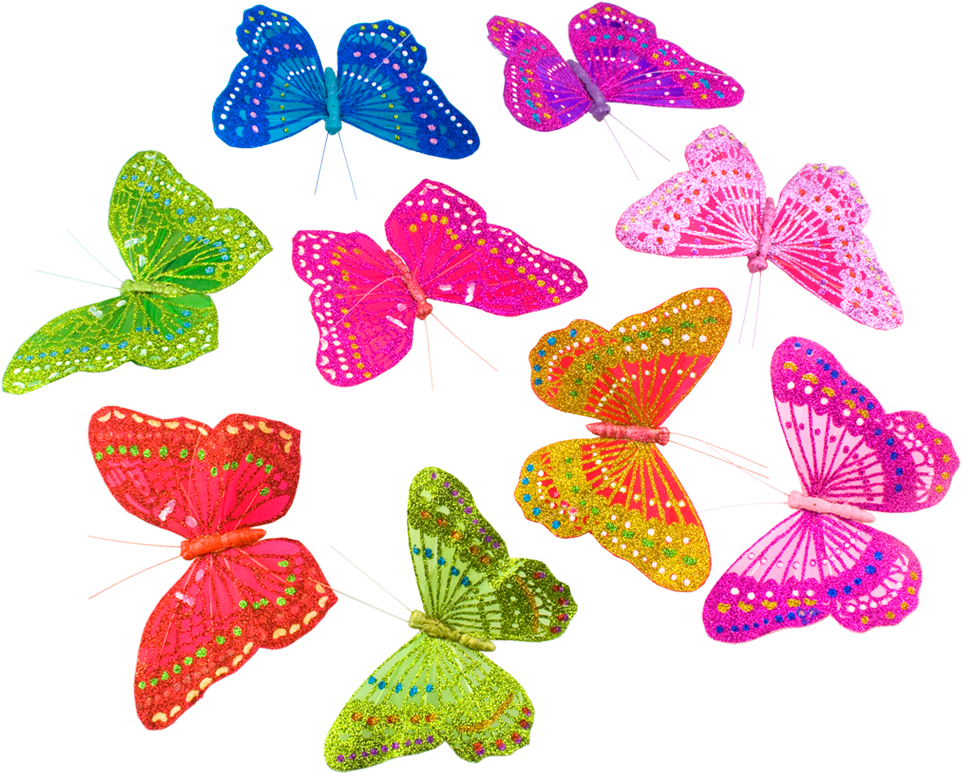 Royal Spring Glitter Butterfly Garland