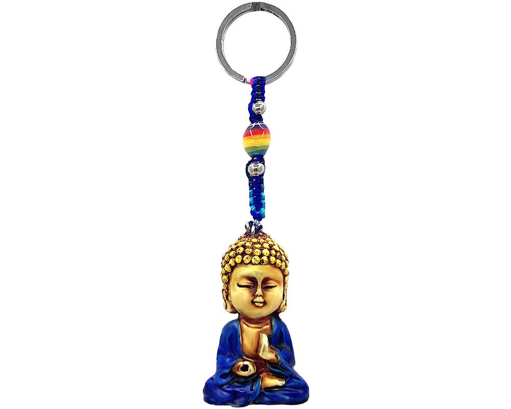 Tibet Baby Buddha Durepox Resin Figurine Keychain