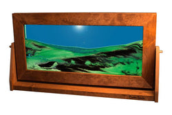 Alder Wood (Traditional) Moving Sand Art Pictures: Sunset Orange / Medium