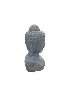 Serenity Enlightened Zen Buddha Head Statue