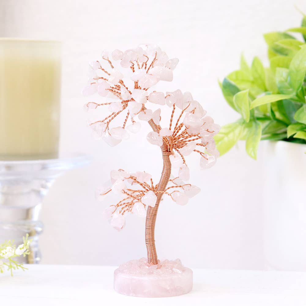 Rose Quartz Tree - Rose Quartz Tree of Life