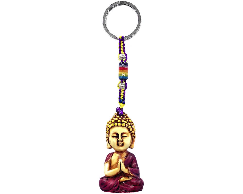 Tibet Baby Buddha Durepox Resin Figurine Keychain
