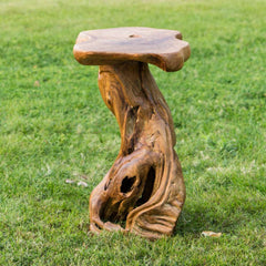 Teak Mushroom Bar Stool