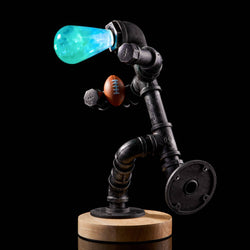 EP LIGHT Handmade Ocean Led Light Bulb Spring Style: Wooden Base Only