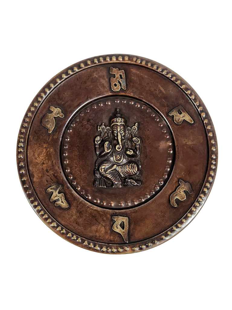 Ganesh Mantra Wall Hanging
: Brass Copper / 8