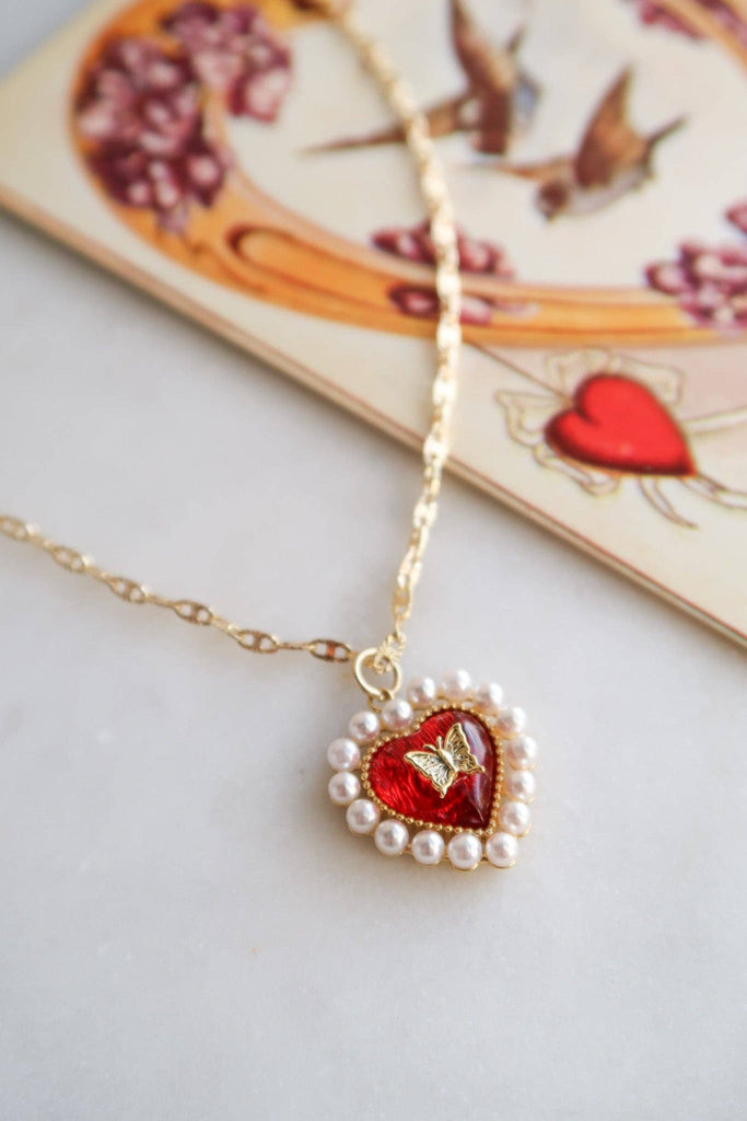 Crimson Memories | Heart Necklace