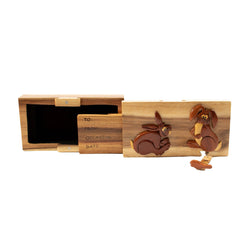 Hop Around - Hand Carved Keepsake Gift Box