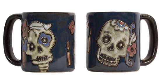 Mara Stoneware Day of the Dead Mug