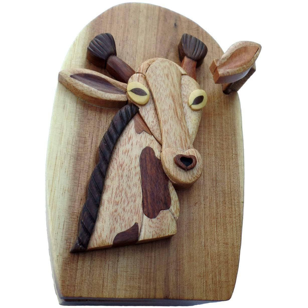 Giraffe - Hand Carved Keepsake Gift Box
