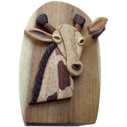 Giraffe - Hand Carved Keepsake Gift Box
